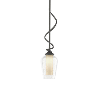 Buy natural-iron-with-seeded-glass-with-opal-diffuser-zs-glass-and-clear-seedy-shade Flora Pendant by Hubbardton Forge