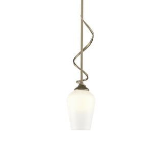 Buy soft-gold-with-opal-glass-gg-glass-and-white-shade Flora Pendant by Hubbardton Forge