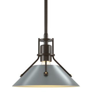 Buy bronze-and-silver-gray-shade Henry Mini Pendant by Hubbardton Forge