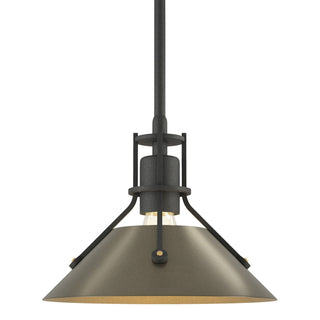 Buy natural-iron-and-green-shade Henry Pendant by Hubbardton Forge