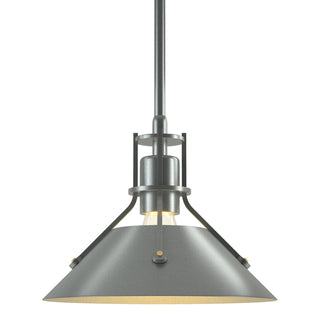 Buy vintage-platinum-and-silver-gray-shade Henry Mini Pendant by Hubbardton Forge