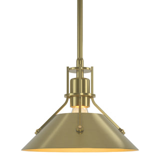 Buy modern-brass-and-brass-gold-shade Henry Mini Pendant by Hubbardton Forge