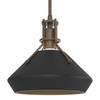 Buy bronze-and-black-shade Henry Mini Pendant by Hubbardton Forge