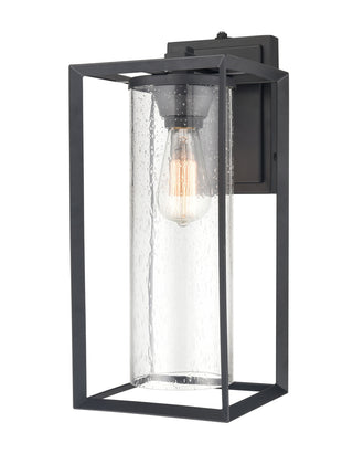 Buy powder-coated-black-with-clear-seeded-glass-and-clear-seedy-shade Wheatland Outdoor (Wet) Lantern by Millennium