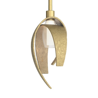 Buy modern-brass-and-brass-gold-shade Corona Mini Pendant by Hubbardton Forge
