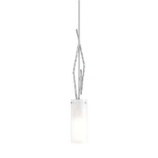 Buy vintage-platinum-with-opal-glass-gg-glass-and-white-shade Brindille Pendant by Hubbardton Forge