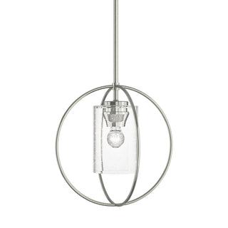 Buy sterling-with-seeded-clear-glass-ii-glass-and-clear-seedy-shade Interlude Pendant by Hubbardton Forge