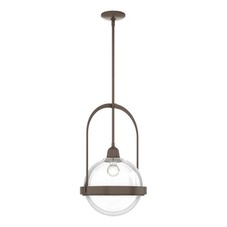 Buy bronze-with-clear-glass-zm-glass-and-clear-shade Atlas Pendant by Hubbardton Forge