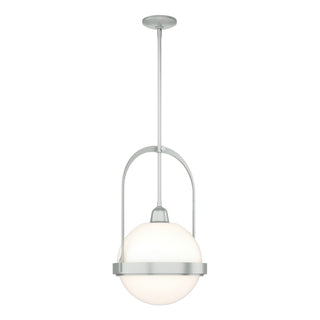 Buy vintage-platinum-with-opal-glass-gg-glass-and-white-shade Atlas Pendant by Hubbardton Forge