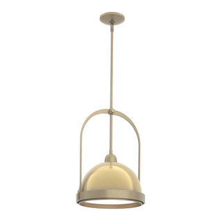 Buy soft-gold-and-gold-shade Atlas Pendant by Hubbardton Forge