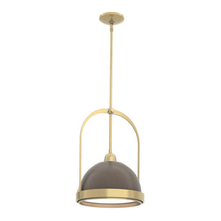 Buy modern-brass-and-multicolor-shade Atlas Mini Pendant by Hubbardton Forge