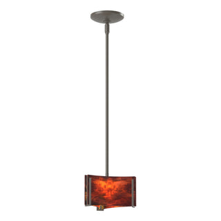 Buy dark-smoke-with-topaz-glass-zb-glass-and-amber-brown-shade Exos Glass Pendant by Hubbardton Forge
