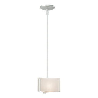 Buy vintage-platinum-with-white-art-glass-bb-glass-and-white-shade Exos Glass Pendant by Hubbardton Forge