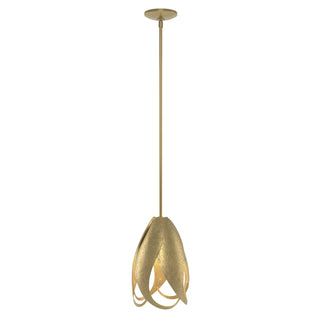 Buy modern-brass-and-brass-gold-shade Pental Pendant by Hubbardton Forge