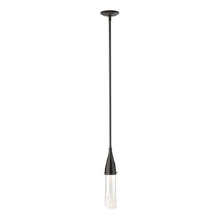 Buy oil-rubbed-bronze-with-clear-glass-zm-glass-and-clear-shade Fritz Mini Pendant by Hubbardton Forge