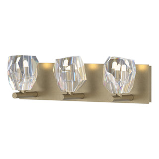Buy soft-gold-and-clear-textured-shade Gatsby Vanity by Hubbardton Forge