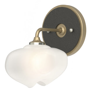 Buy soft-gold-with-frosted-glass-fd-glass-and-white-shade Ume Vanity by Hubbardton Forge
