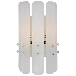 Buy polished-nickel-with-alabaster-glass Bonnington Outdoor (Damp) Sconce by Visual Comfort Signature