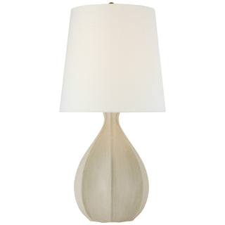 Buy stone-white-with-11-5-x-14-5-x-14-linen-glass Rana Table Lamp by Visual Comfort Signature