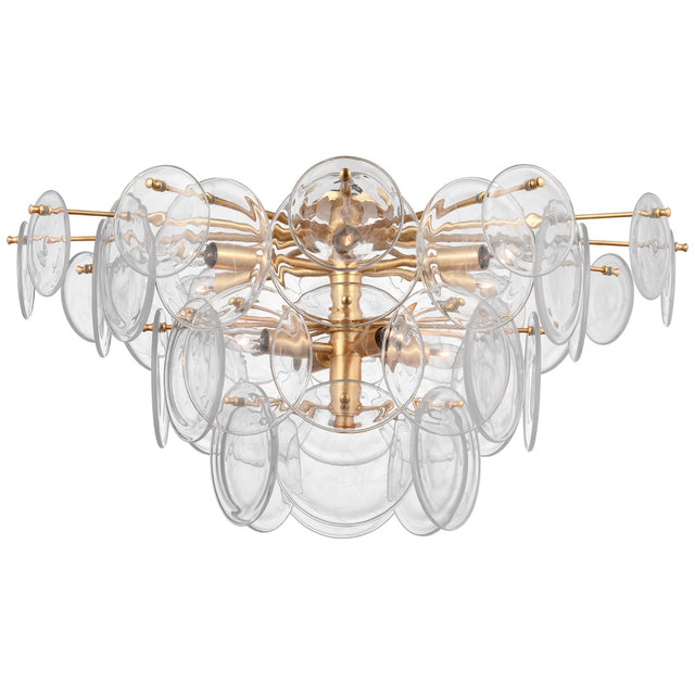 Loire Outdoor (Damp) Flush Mount Ceiling Light by Visual Comfort Signature