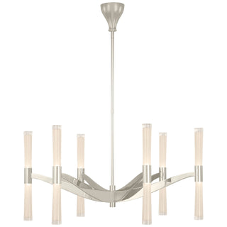 Buy polished-nickel Brenta Outdoor (Damp) Chandelier by Visual Comfort Signature