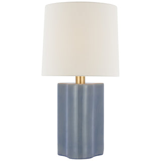 Buy polar-blue-crackle-with-14-x-15-5-x-14-linen-glass Lakepoint Table Lamp by Visual Comfort Signature