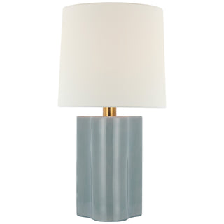 Buy sky-gray-with-14-x-15-5-x-14-linen-glass Lakepoint Table Lamp by Visual Comfort Signature