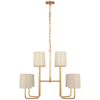 Buy gild-with-5-5-x-6-x-7-china-white-glass Go Lightly Outdoor (Damp) Chandelier by Visual Comfort Signature