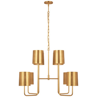 Buy gild-with-5-5-x-6-x-7-gild-glass Go Lightly Outdoor (Damp) Chandelier by Visual Comfort Signature