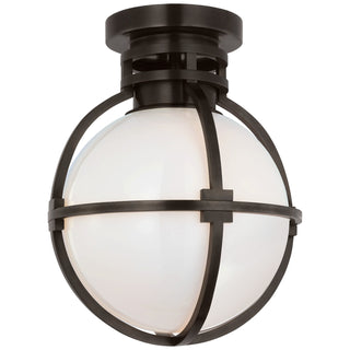 Buy bronze Gracie Outdoor (Damp) Flush Mount Ceiling Light by Visual Comfort Signature