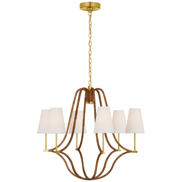 Biscayne Outdoor (Damp) Chandelier by Visual Comfort Signature