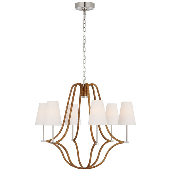 Biscayne Outdoor (Damp) Chandelier by Visual Comfort Signature
