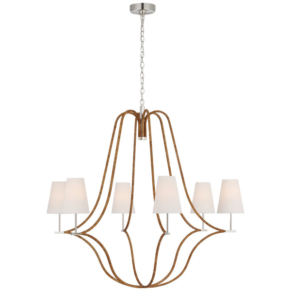 Biscayne Outdoor (Damp) Chandelier by Visual Comfort Signature