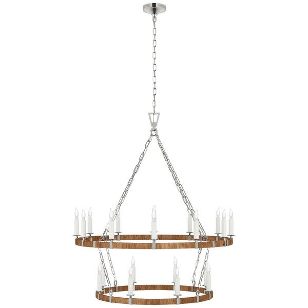Darlana Wrapped Outdoor (Damp) Chandelier by Visual Comfort Signature