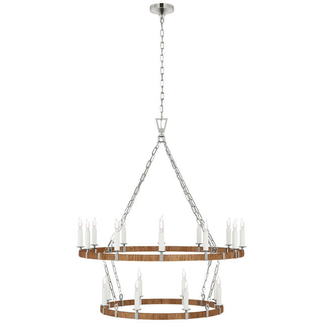 Darlana Wrapped Outdoor (Damp) Chandelier by Visual Comfort Signature