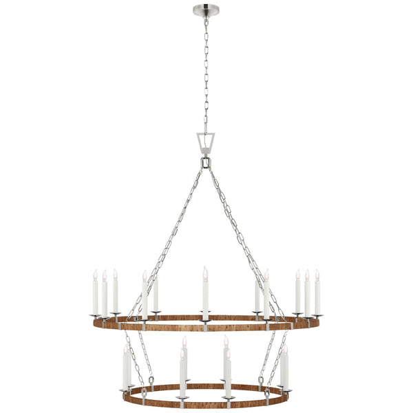 Darlana Wrapped Outdoor (Damp) Chandelier by Visual Comfort Signature