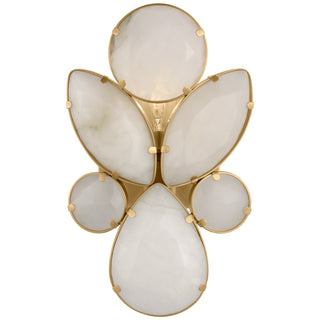 Buy soft-brass-with-alabaster-glass Lloyd Outdoor (Damp) Sconce by Visual Comfort Signature