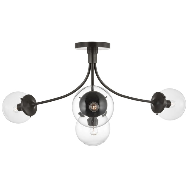 Prescott Outdoor (Damp) Semi Flush Mount Light by Visual Comfort Signature