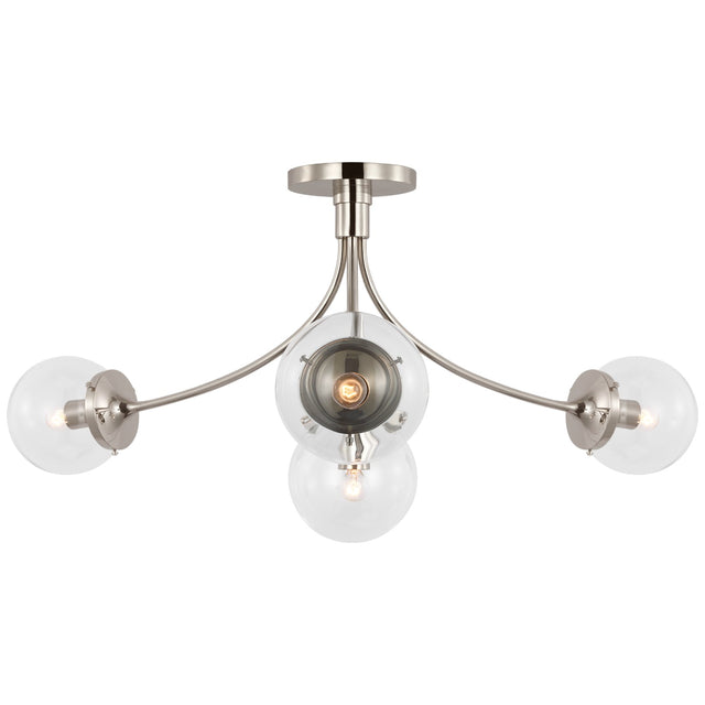 Prescott Outdoor (Damp) Semi Flush Mount Light by Visual Comfort Signature
