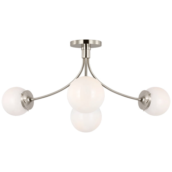 Prescott Outdoor (Damp) Semi-Flush Mount Ceiling Light by Visual Comfort Signature