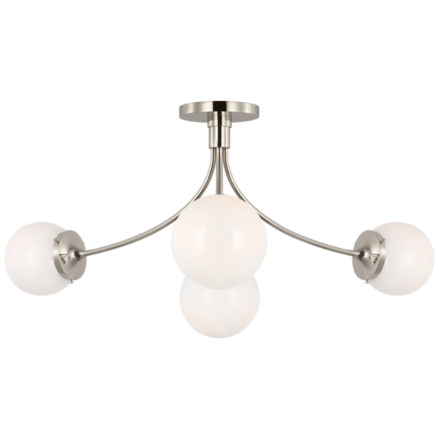 Prescott Outdoor (Damp) Semi-Flush Mount Ceiling Light by Visual Comfort Signature