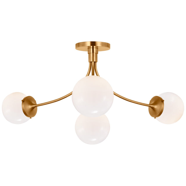 Prescott Outdoor (Damp) Semi-Flush Mount Ceiling Light by Visual Comfort Signature