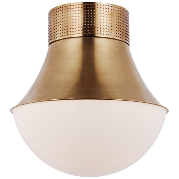 Precision Outdoor (Damp) Flush Mount Ceiling Light by Visual Comfort Signature