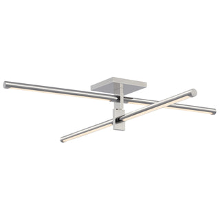 Buy polished-nickel Axis Outdoor (Damp) Flush Mount Ceiling Light by Visual Comfort Signature