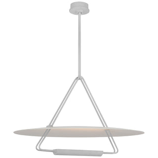 Buy matte-white-and-white-shade Teline Outdoor (Damp) Chandelier by Visual Comfort Signature