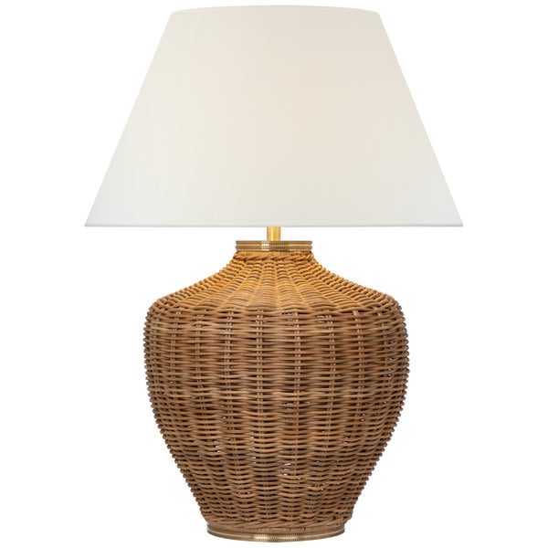 Visual Comfort Signature - MF 3012NTW-L - LED Table Lamp - Evie - Natural Wicker from Lighting & Bulbs Unlimited.