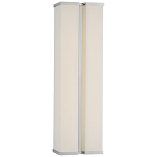 Buy polished-nickel-and-linen Vernet Outdoor (Damp) Sconce by Visual Comfort Signature