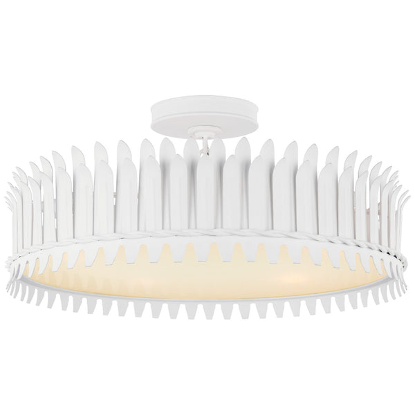 Leslie Outdoor (Damp) Semi-Flush Mount Ceiling Light by Visual Comfort Signature