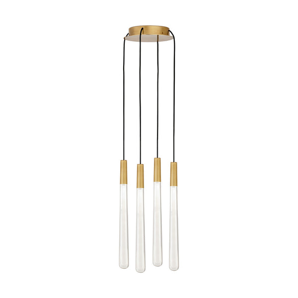 Pylon Outdoor (Damp) Chandelier by Visual Comfort Modern