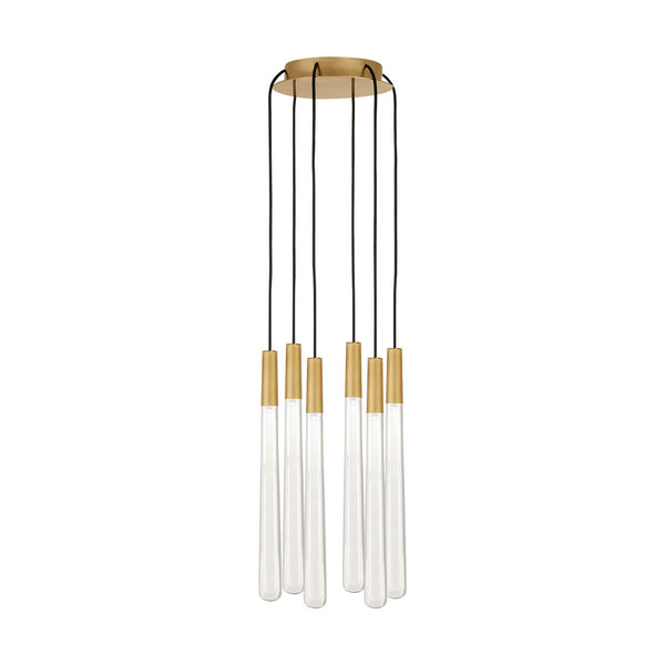 Pylon Outdoor (Damp) Chandelier by Visual Comfort Modern